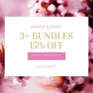 3+ Bundles 15% off